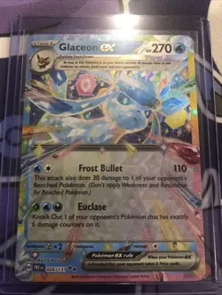 Glaceon ex 026/131 Prismatic Evolutions Holo Double Rare Near Mint Pokemon TCG - Image 1