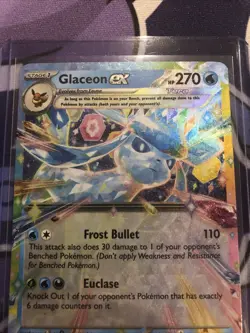 Glaceon ex 026/131 Prismatic Evolutions Holo Double Rare Near Mint Pokemon TCG - Image 2