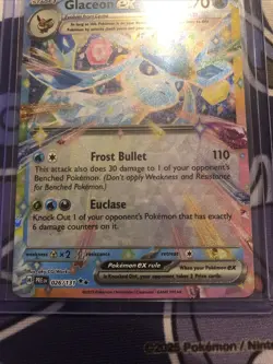 Glaceon ex 026/131 Prismatic Evolutions Holo Double Rare Near Mint Pokemon TCG - Image 3