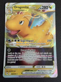 Pokemon Dragonite VSTAR 050/078 Pokemon GO Ultra Rare Holo - Image 1