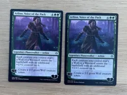 VTG x2 MTG Magic The Gathering Legendary Planeswalker Arlinn Voice of the Pack - Image 1