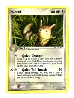 Furret 22/109 Rare Team Rocket Returns Pokemon Lightly Played - Image 1