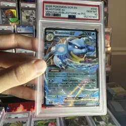 Pokemon SV Stellar Crown Blastoise EX Promo Stamped 030/142 Double Rare Psa 10 - Image 1