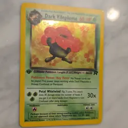 Wizards of the Coast Pokemon TCG Dark Vileplume 13/82 1st Ed Holo Rare 60 HP ENG - Image 2