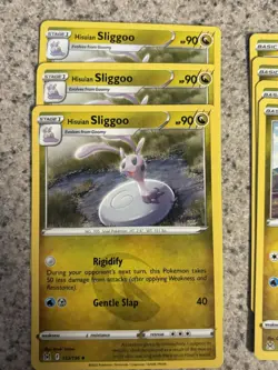 Pokemon TCG Goomy 132/196 & Hisuian Sliggoo 133/196 11 Card Lot Eng - Image 1