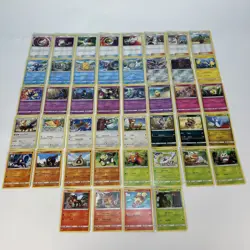 Pokemon Sun & Moon Bulk Bundle Collection 44 Cards 1 Rare 16 Uncommon No Doubles - Image 1