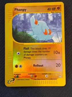 Pokemon 2003 Phanpy Aquapolis 100/147 Reverse Holo [LP] - Image 1