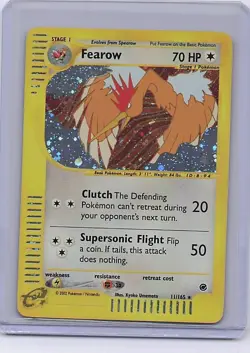 Fearow 11/165 Holo Rare Expedition Base Set Pokemon Holo Moderately Played - Image 1