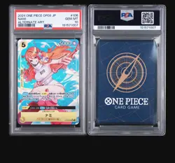 2024 One Piece Japanese OP08-TWO Legends Alternate Art Nami 106 PSA10 GEM MINT - Image 2
