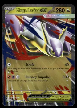 Pokemon Cards Mega Latias ex 100/132 Mega Evolution Double Rare NM - Image 1
