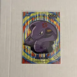 Pokemon - Topps- 4 of 10 #24 Arbok - Puzzle Chase Card - Blue Logo. Pk001424 - Image 1