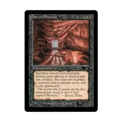WOTC MtG Antiquities Gate to Phyrexia (U) EX - Image 1