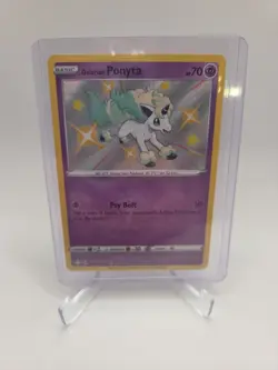 Pokemon TCG Galarian Ponyta Shining Fates Shiny Vault Rare Card SV047/SV122 - Image 1