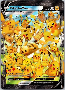 Pikachu V-Union Holo Promo Sword & Shield Pokemon Jumbo Card Near Mint - Image 1