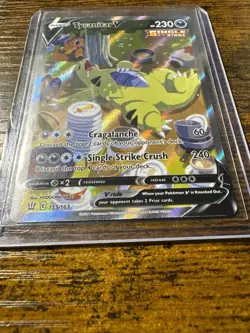 Pokemon TCG Tyranitar v Full Art Holo Rare Alternate Card 155/163 - Image 4