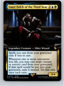 Magic the Gathering Extended Art Emet-Selch of the Third Seat Final Fantasy MTG - Image 1