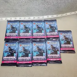 Kamigawa Neon Dynasty Magic The Gathering Draft Booster Packs Lot Of 9 Sealed - Image 1