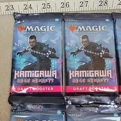 Kamigawa Neon Dynasty Magic The Gathering Draft Booster Packs Lot Of 9 Sealed - Image 3