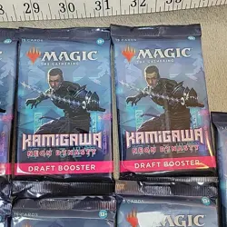 Kamigawa Neon Dynasty Magic The Gathering Draft Booster Packs Lot Of 9 Sealed - Image 4