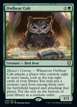 1x Owlbear Cub - NM Foil - CL:Baldur's Gate - Image 1