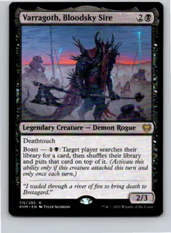 Magic the Gathering Varragoth, Bloodsky Sire Kaldheim MTG Free Shipping! - Image 1