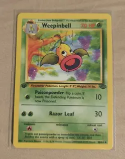 Pokemon TCG Weepinbell 48/64 Jungle Regular 1st Edition NM Card - Image 1