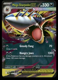 Pokemon Cards Mega Sharpedo ex 061/094 Phantasmal Flames Double Rare NM *9 - Image 1