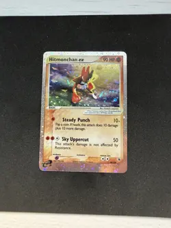 Hitmonchan ex 98/109 EX Ruby & Sapphire Ultra Rare Holo 2003 Pokemon NM - Image 1