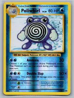 Poliwhirl 24/108 Uncommon Evolutions Pokemon Reverse Holo Lightly Played - Image 1