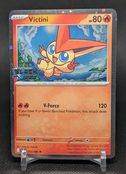 Victini 012/086 STAMP Cosmos Holo Pokemon Black Bolt TCG - Image 1
