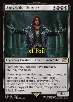 MTG Foil Universes Beyond: Final Fantasy FIN Ardyn, the Usurper MINT - Image 1