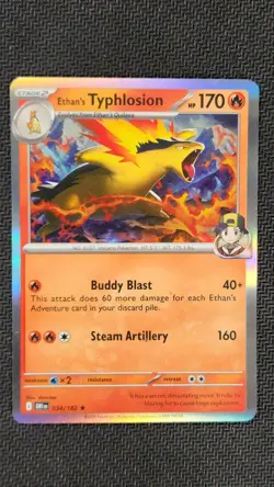 Ethan's Typhlosion 034/182 Holo Destined Rivals Pokemon NM - Image 1