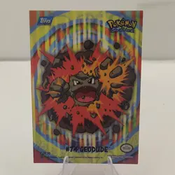 Topps Pokemon Geodude Sticker Puzzle 7 of 10 TV Animation Edition 2000 - Image 1