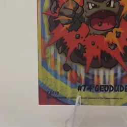 Topps Pokemon Geodude Sticker Puzzle 7 of 10 TV Animation Edition 2000 - Image 2