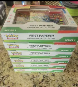 Pokemon First Partner Illustration Collection Series 1 Box English Sealed - Image 1