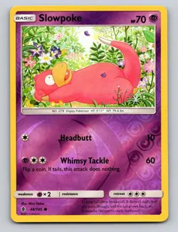 Slowpoke 48/145 Common Guardians Rising Pokemon Reverse Holo NM - Image 1