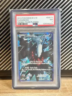 GRADED PSA 7 2013 Pokemon B & W FA/Darkrai Promo-Team Plasma #BW73 - Image 1