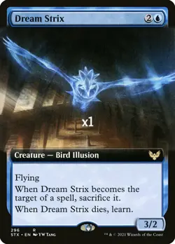 MTG Borderless Strixhaven: School of Mages STX Dream Strix MINT - Image 1