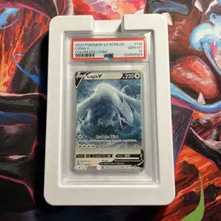 2024 POKEMON 2023 WORLD CHAMPIONSHIP DECK: COLORLESS LUGIA #138 LUGIA V PSA 10 - Image 1