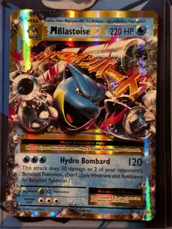 Pokemon TCG M Blastoise EX Ultra Rare Holo Evolutions 22/108 (NM) - Image 1