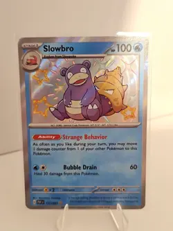 Slowbro 117/091 Shiny Rare Paldean Fates Pokemon NM/M - Image 1