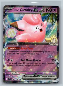 Lillie's Clefairy ex 056/159 Double Rare Journey Together Pokemon Near Mint - Image 1