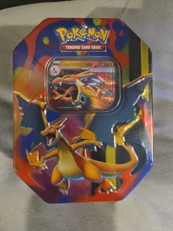 Pokemon Mega Evolution Mega Charizard Y ex Tin & Mabosstiff Ex Showcase Box New - Image 2