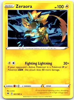 Zeraora 061/185 Holo Rare Vivid Voltage Pokemon Holo NM - Image 1