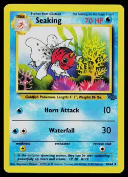 SEAKING 46/64 UNCOMMON JUNGLE POKEMON UNLIMITED MP - Image 1