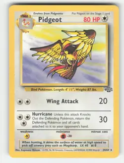 POKEMON PIDGEOT 24 JUNGLE UNLIMITED MP-HP - Image 1