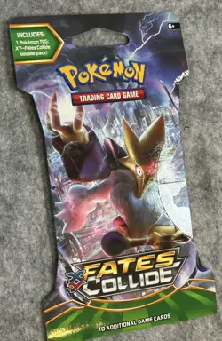 Pokemon Fates Collide Sleeved Booster Pack COMPLETE ART SET - 4 Packs SEALED - Image 4