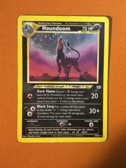 Pokemon TCG Houndoom 8/64 Holo Neo Revelation Vintage 1995-2000 MP - Image 1