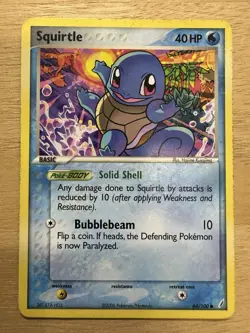 Squirtle 64/100 Crystal Guardians Regular Pokemon TCG - Image 1