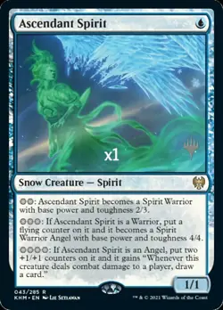 MTG Promo Pack Kaldheim PKHM Ascendant Spirit MINT - Image 1